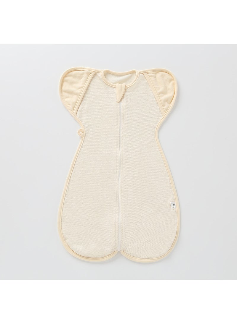 Organic Cotton Baby Sleepsack 2-in-1 Breathable Yellow Edge (dual-purpose sleeveless mesh)