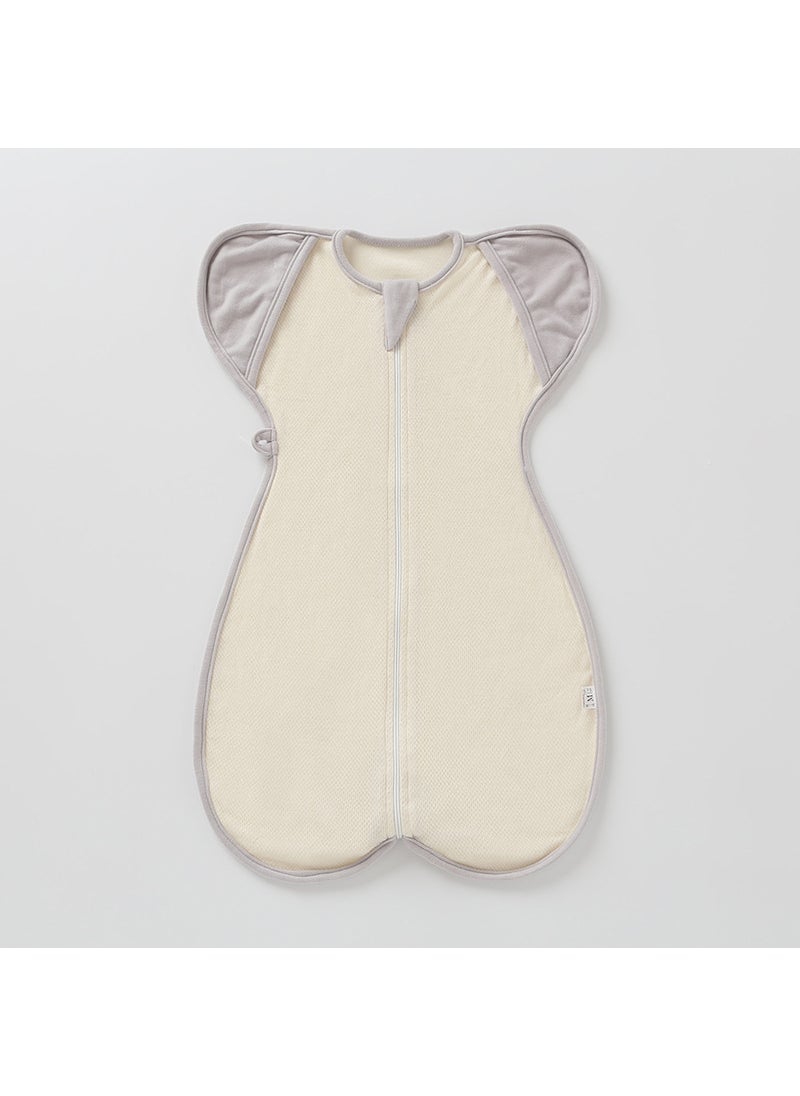 Organic Cotton Baby Sleepsack 2-in-1 Breathable Gray edge (dual-purpose sleeveless mesh)