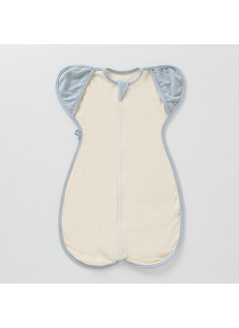 Organic Cotton Baby Sleepsack 2-in-1 Breathable Blue Edge (dual-purpose sleeveless mesh)