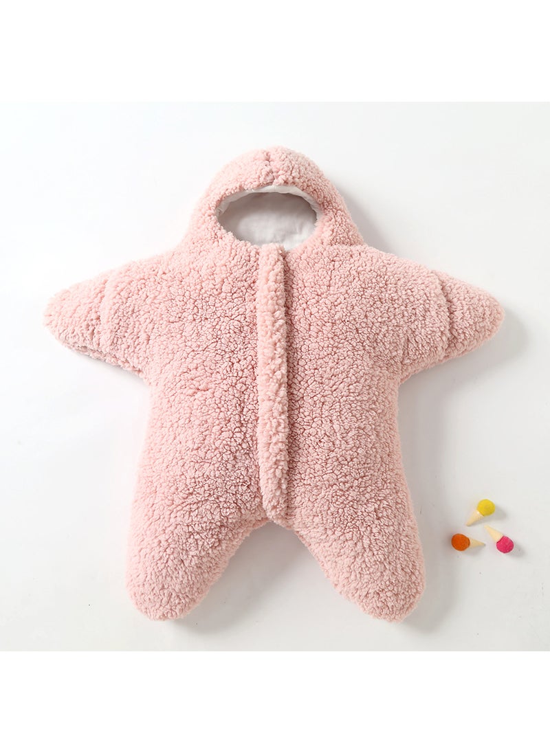 Newborn Anti-Startle Autumn Winter Pink (star wool sweater)