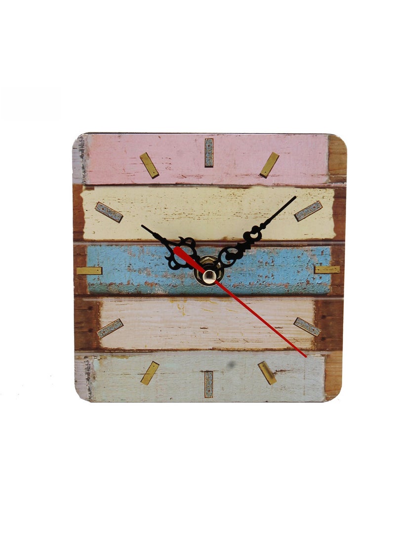 1 x 5 pcs Vintage Silent Desk Clock for Bedroom 16#