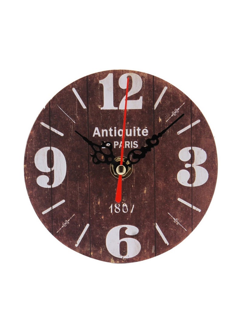 1 x 5 pcs Vintage Silent Desk Clock for Bedroom 11#