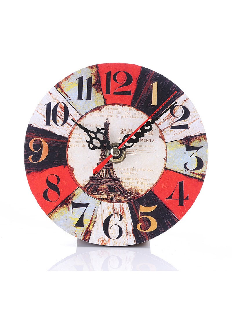 1 x 5 pcs Vintage Silent Desk Clock for Bedroom 27#