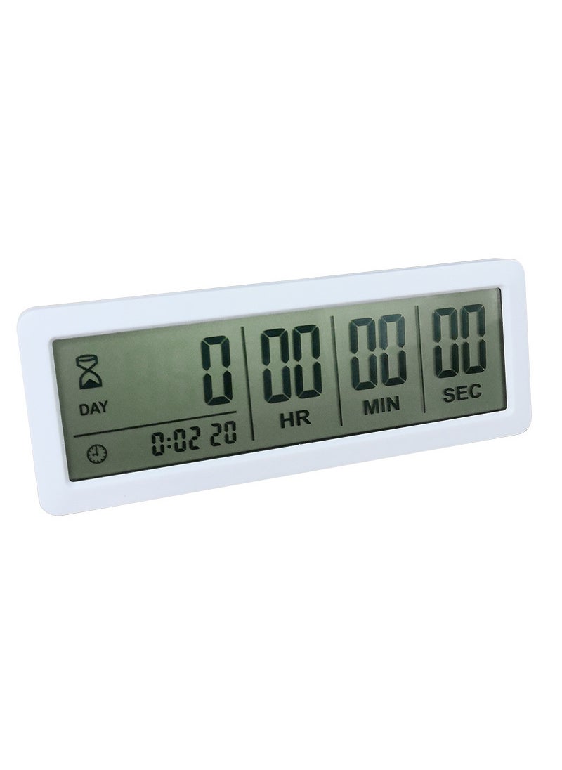 1 x 5 pcs 999 Day Countdown Timer PS-220 Digital Clock White