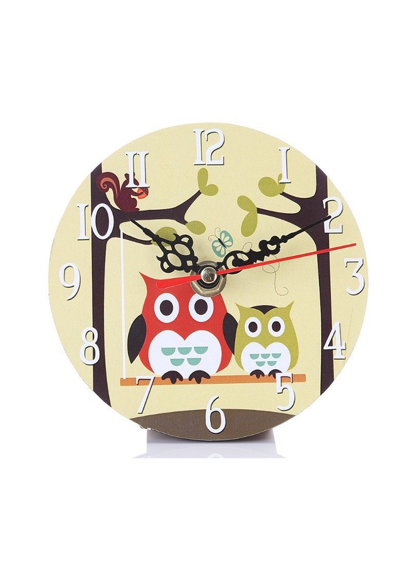 1 x 5 pcs Vintage Silent Desk Clock for Bedroom 18#