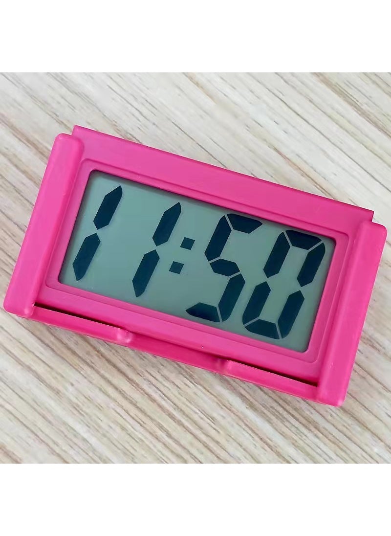 Mini Portable Creative Square Desk Clock Rose 01A