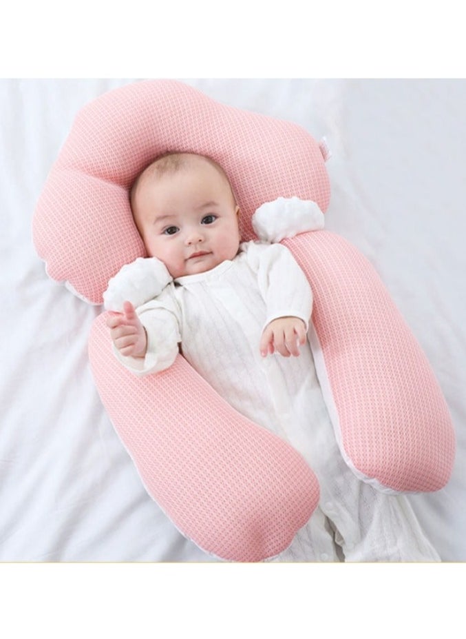 100% Cotton High Quality Soft U Shape Washable Comfortable Sleeping Baby Pillow For Newborn Baby