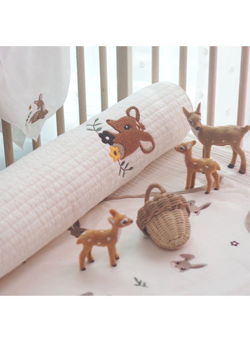 1 x 5 pcs Korean Kids Sleep Pillow Cuddle Cylinder Multi-Use Baby Soothing Body Pillow Deer