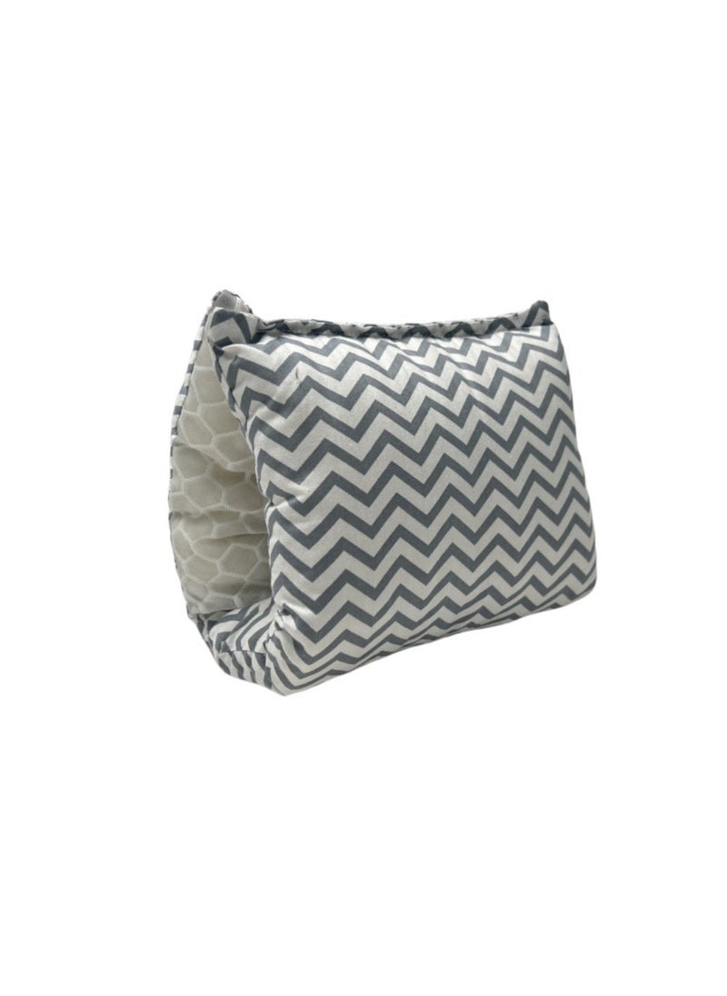 Cotton Plush Nursing Pillow for Baby Support New style - gray pinstripes