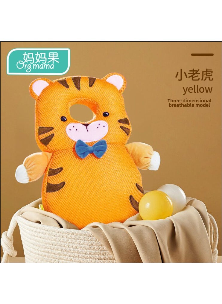 Baby Head Protection Pillow Pad Grid_Little Tiger (Pinch Cry)