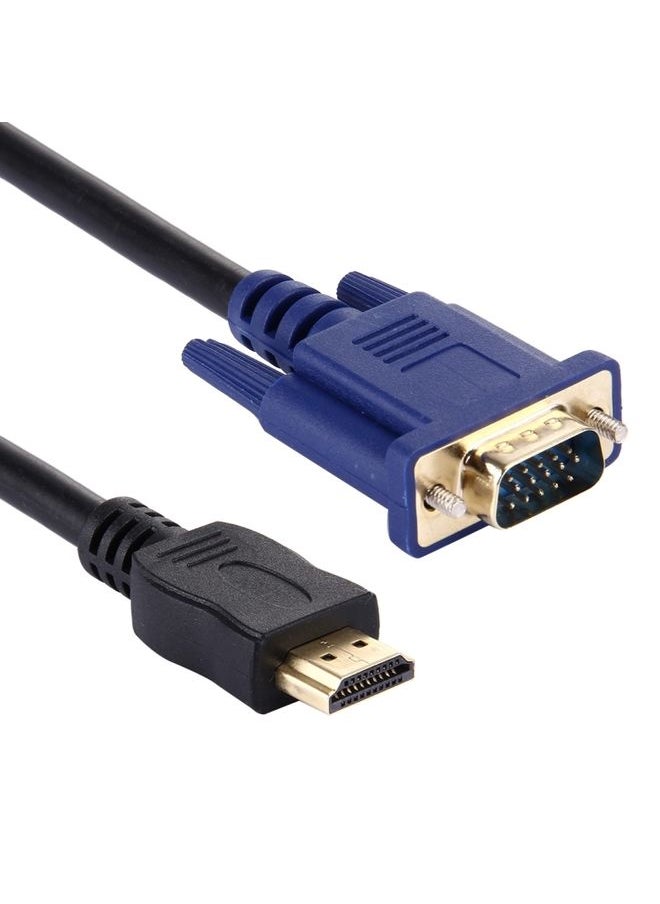 HDMI Male to VGA Male 15PIN Video Cable(Black)