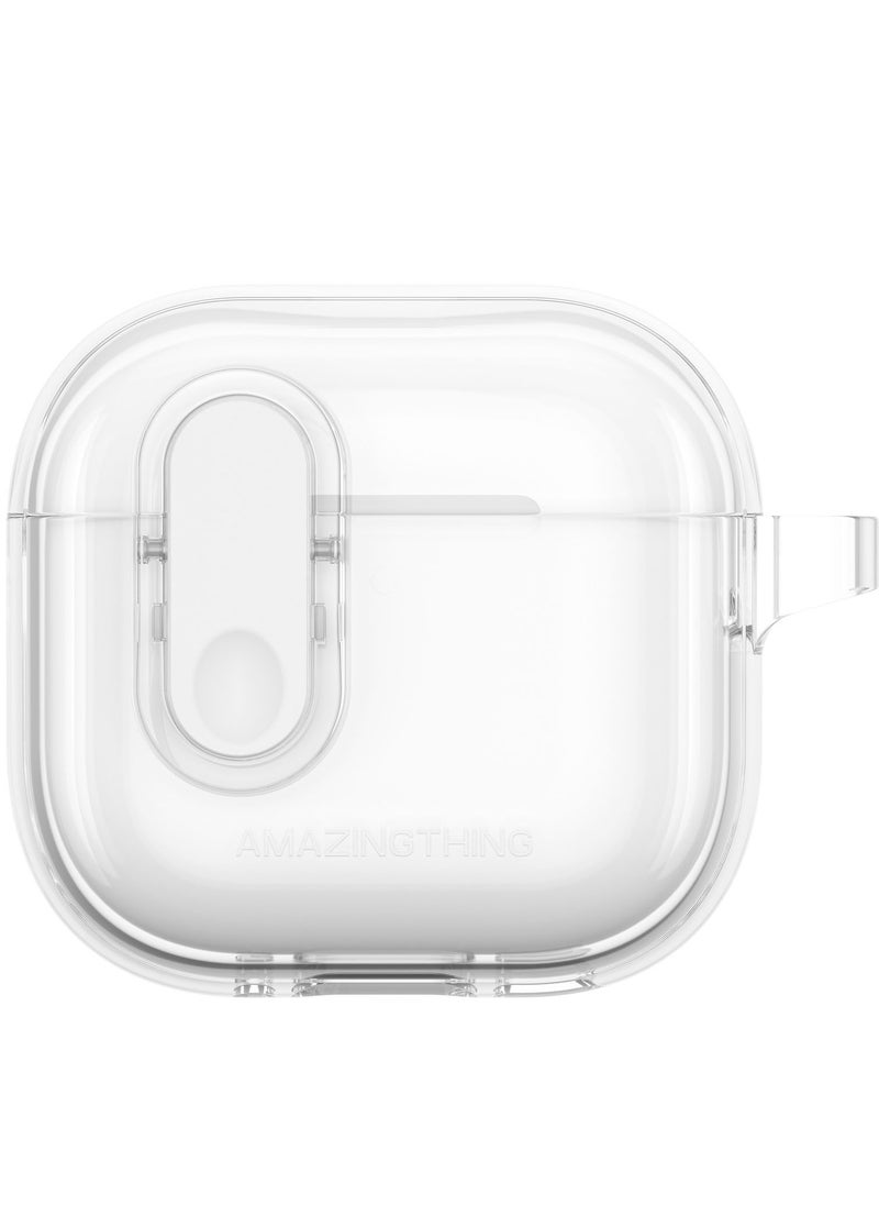 MINIMAL for AirPods 4 (2024) Case Cover with Carabiner - Clear