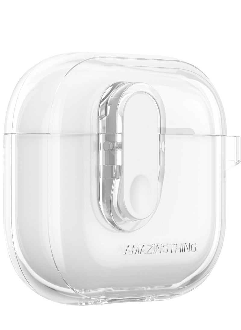 MINIMAL for AirPods 4 (2024) Case Cover with Carabiner - Clear