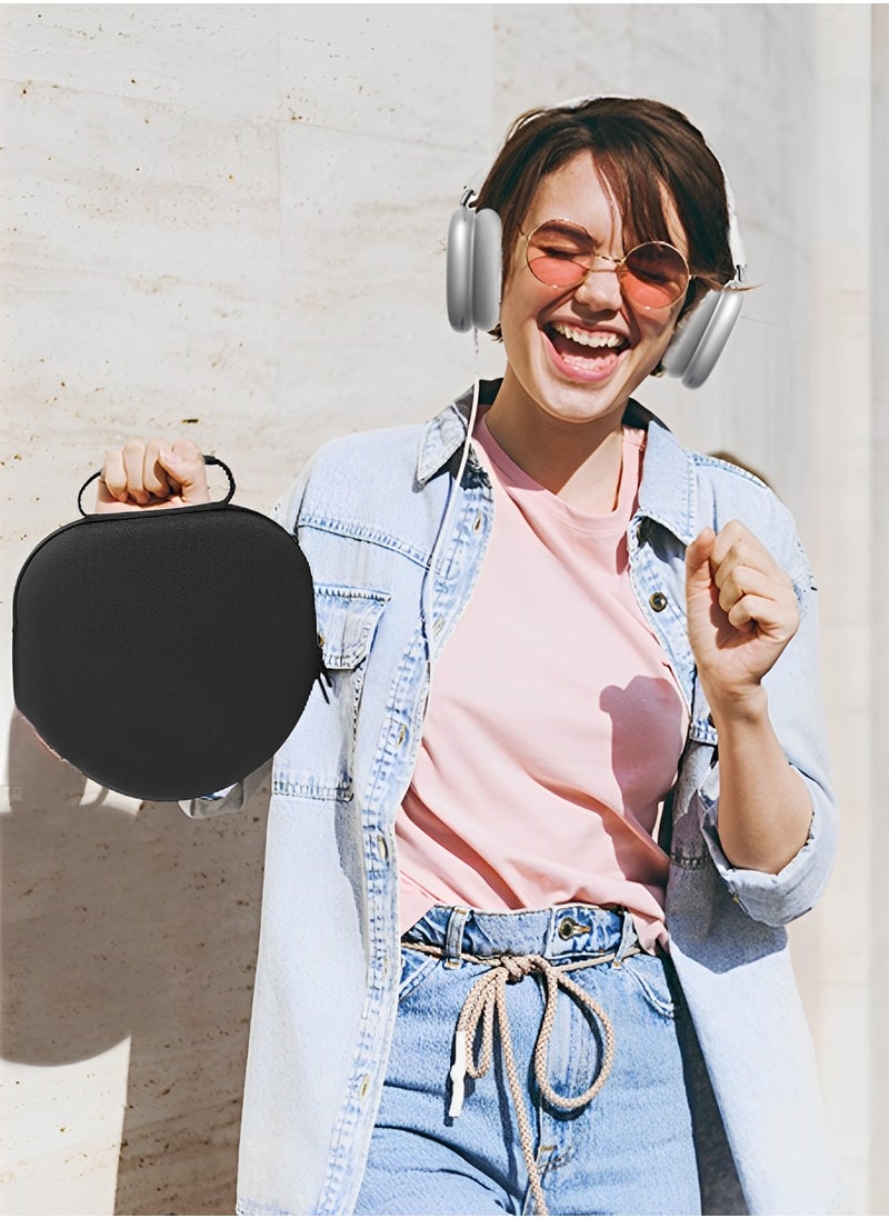 Hard Case for AirPods Max , Travel Carrying Headphone Case with AirPods Max Silicone Earpad Cover/Ear Cups Cover/Headband Cover, AirPods Max Protective Portable Storage Bag