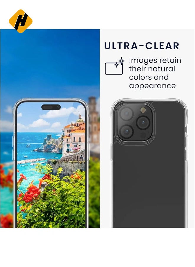 5-in-1 Clear Case Set for Apple iPhone 14 Pro Max – Includes Screen & Camera Protectors – Transparent