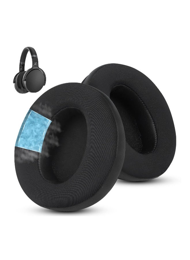 Frozen Replacement Earpad for Sennheiser Headphones, Fits HD4.50BT/ HD4.50/ HD4.50BTNC/ HD458BT/ HD450/ HD450BT, Headset Ear Cushion with Soft Clothes & Memory Foam (Black)