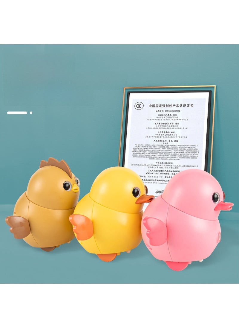 Shake Tone Electric Swing Chicken Squad Cute Cute Duck Running Magnetic Duck Children's Toy New Year Gift 602004-3 Swinging Owl [Green]]