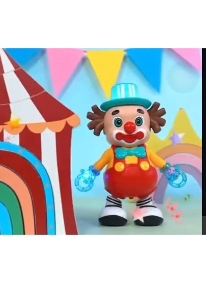 Battery Operated Dancing Clown Toy – Fun Performance with Lights and Sound