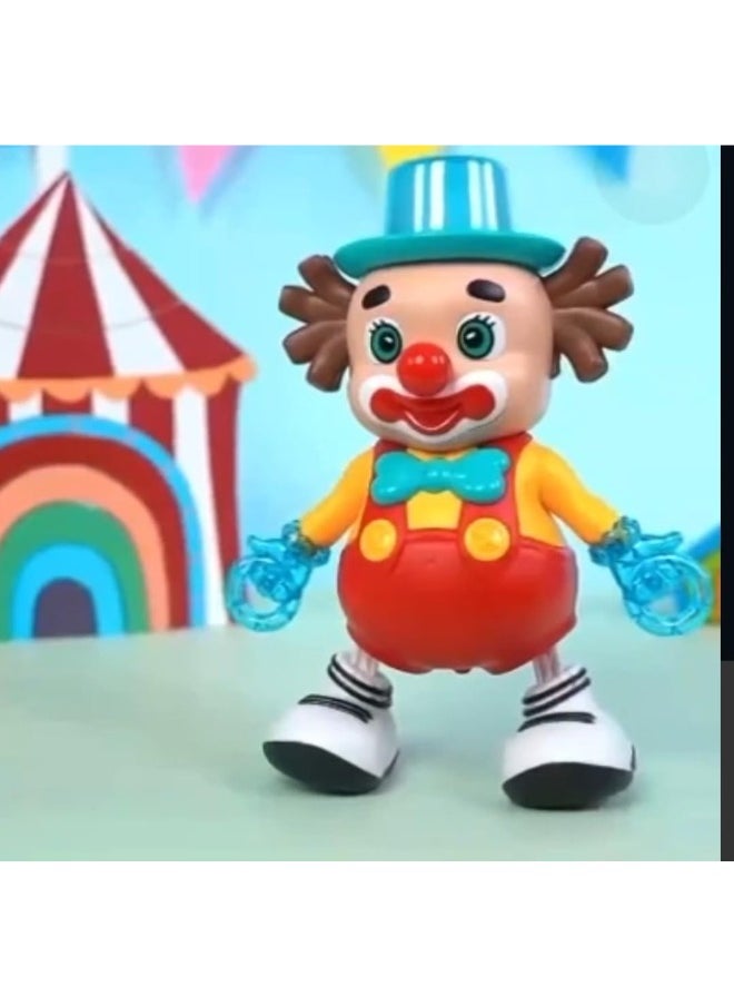 Battery Operated Dancing Clown Toy – Fun Performance with Lights and Sound