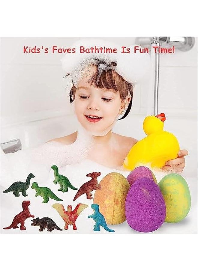 Bath Bombs for Kids with Surprise Inside - 16 Colorful Dinosaur Bath Bombs with Toys Inside, Organic Bubble Bath Fizzies, Gift for Kids, Girls, Boys (Zoo Park)