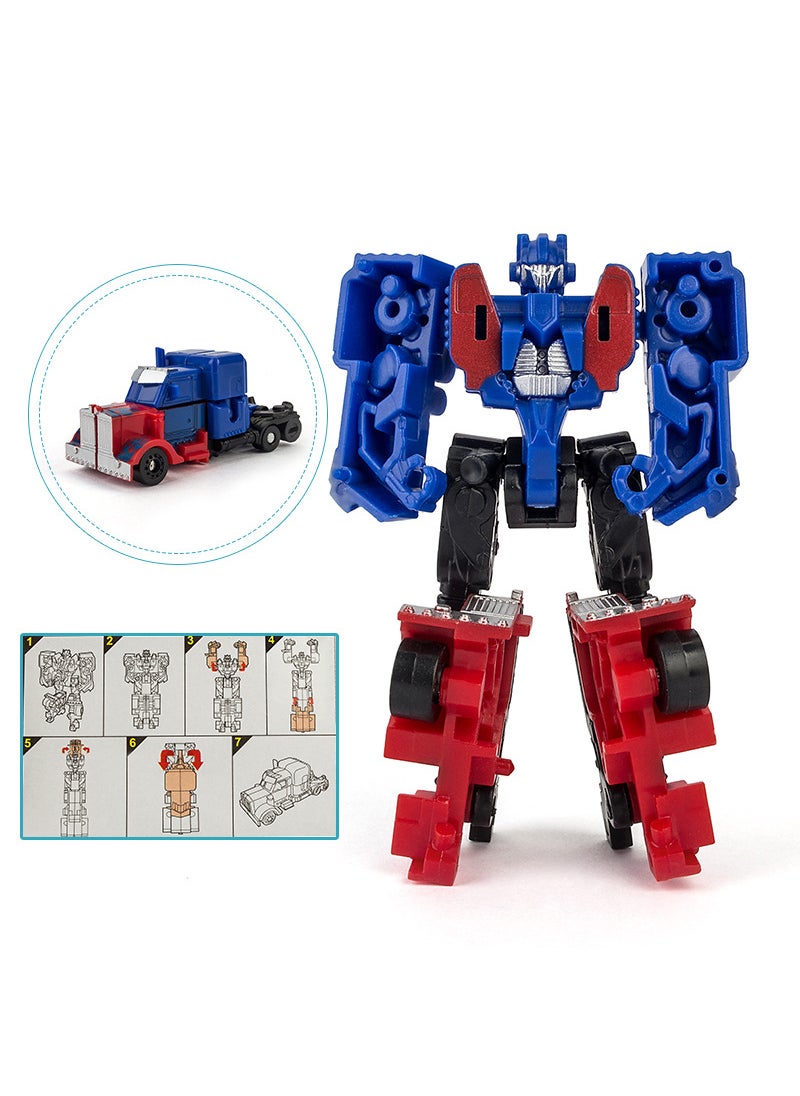 1 x 5 pcs Transforming Robot Car Toy Kids Educational Gift 101 Optimus