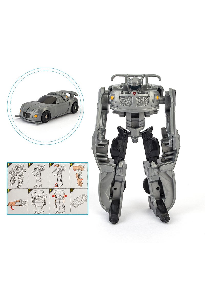 1 x 5 pcs Transforming Robot Car Toy Kids Educational Gift 105 Glimpses