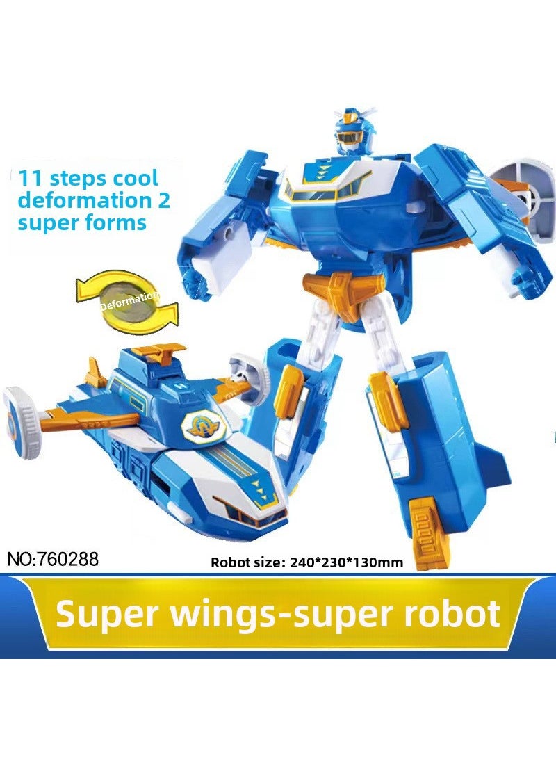 Audi Super Wings Transforming Robot Toy Base Set 760288 Super Flying Man Super Robot