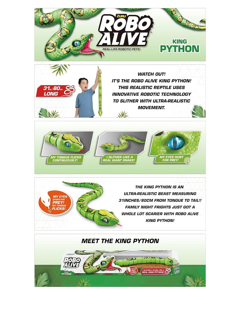 S1 Robo Alive Giant Python, Green