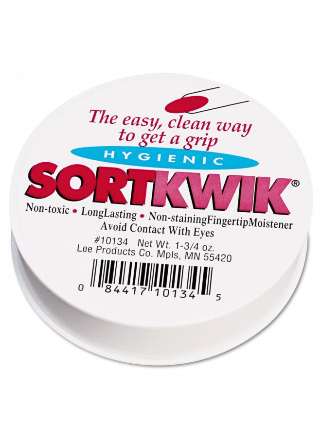 Lee Sortkwik Anti-Bacterial Odorless Non-Toxic Fingertip Moistener with Non-skid Back, 1-3/4 oz