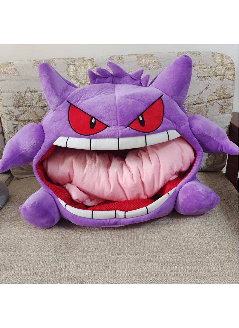 Cozy Plush Gengar Convertible Blanket Pillow 50*45cm tongue 1.5 meters (0.95kg