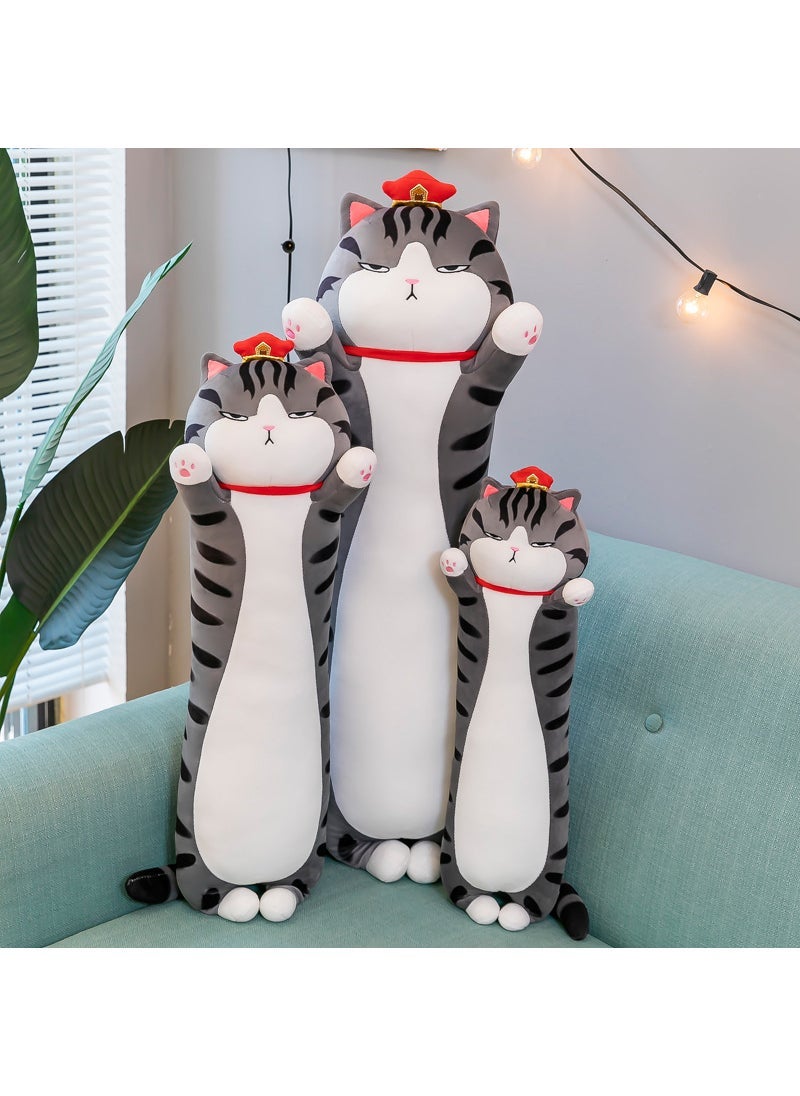 1 x 5 pcs Plush Emperor Cat Pillow Large Sleeping Doll Gift 75cm [0.6]]