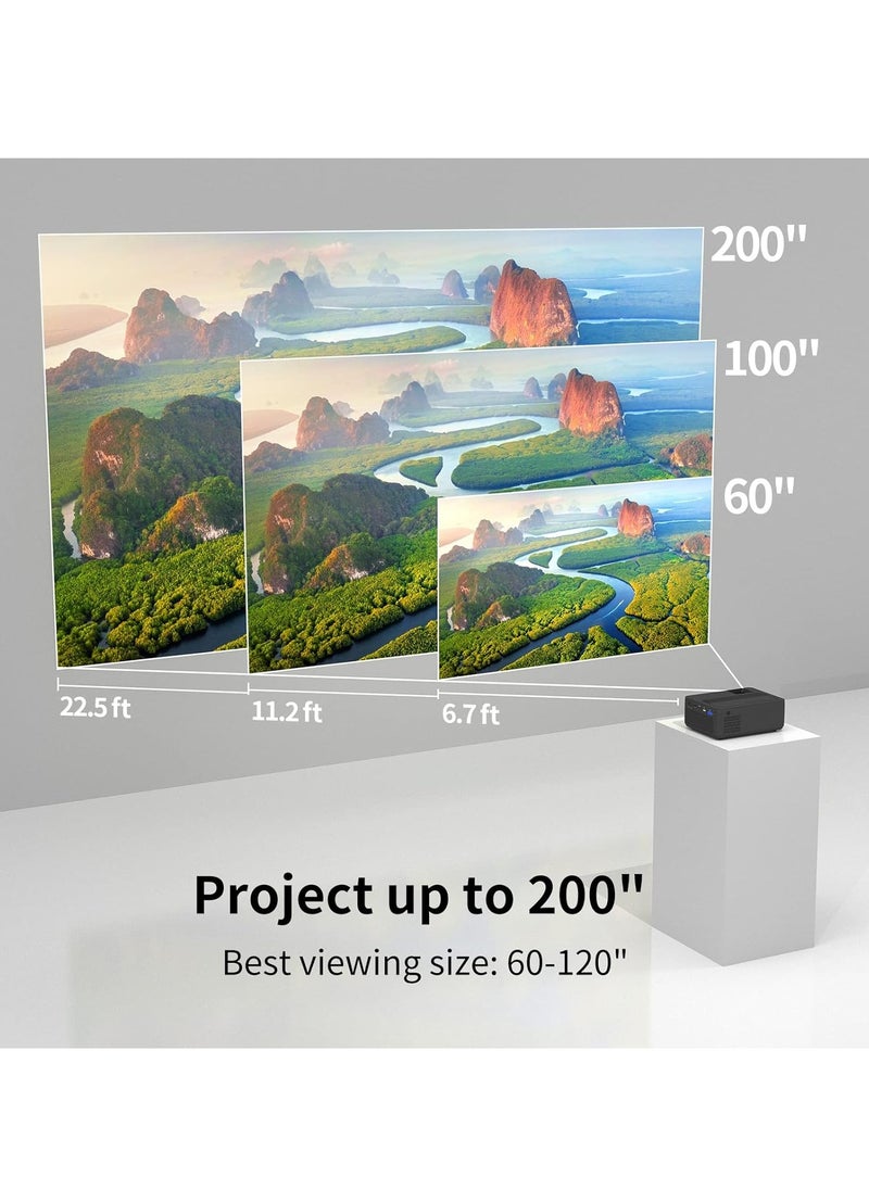 WEWATCH Native 1080P Mini Portable Projector