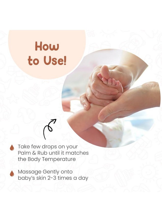 Nourishing Baby Massage Oil -100Ml | With Almond & Avocado Oil | Non Sticky & Moisturizing Baby Oil For New Born