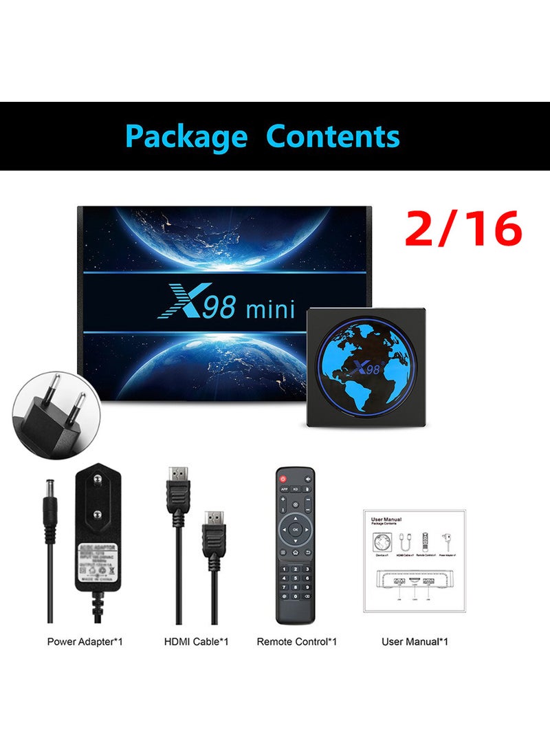 1 x 5 pcs X98mini 4K Android 11 TV Box S905W2 5G Dual WiFi Bluetooth 2/16 [European Standard]