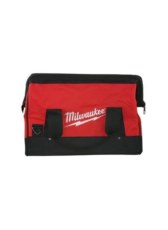 Milwaukee 17 Inch Heavy Duty Canvas Tool Bag with 6 Interior Pockets, Reinforced Bottom, and Strap Ring (Shoulder Strap Not Included)