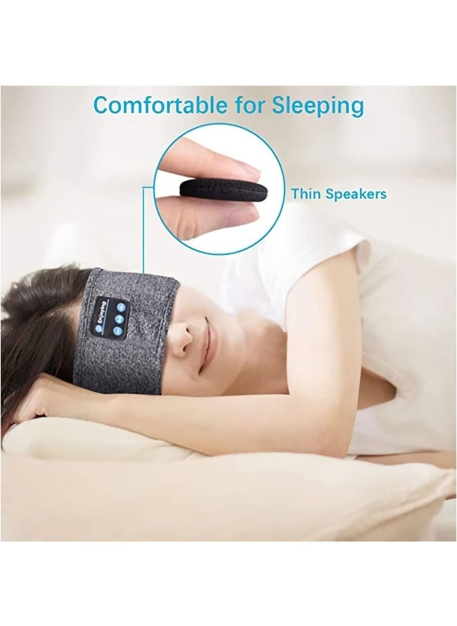 Sleep Headset Bluetooth Headband, Wireless Music Headset,Sleep Mask Earplugs, Suitable for Side Sleepers Exercise, Running, Insomnia, Travel, Yoga,IPX6 Waterproof