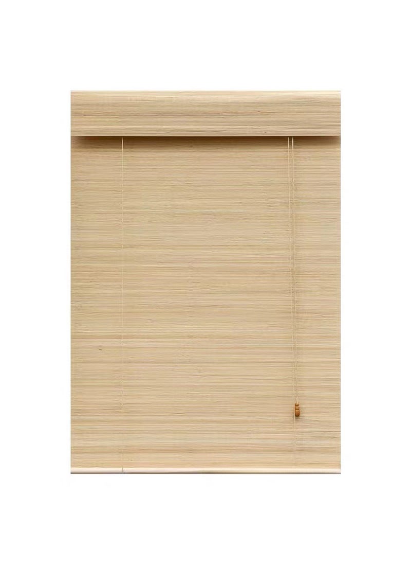 Bamboo Blind Roll-Up Shade Blackout Home Divider Default hook, flat curtain plus a pair of 10 yuan