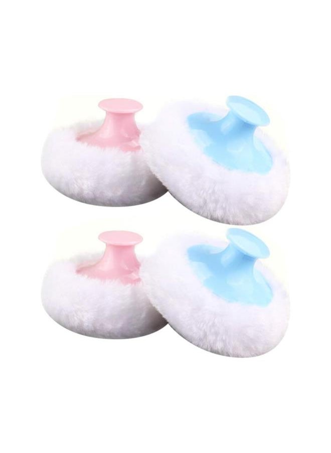 Powder Puff Baby Body Powder Puff with Handle 4PCS