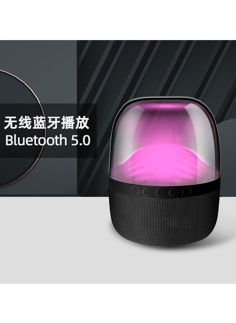 L17 Manhattan Bluetooth Speaker with Colorful Lights and Card Slot L9 high quality black