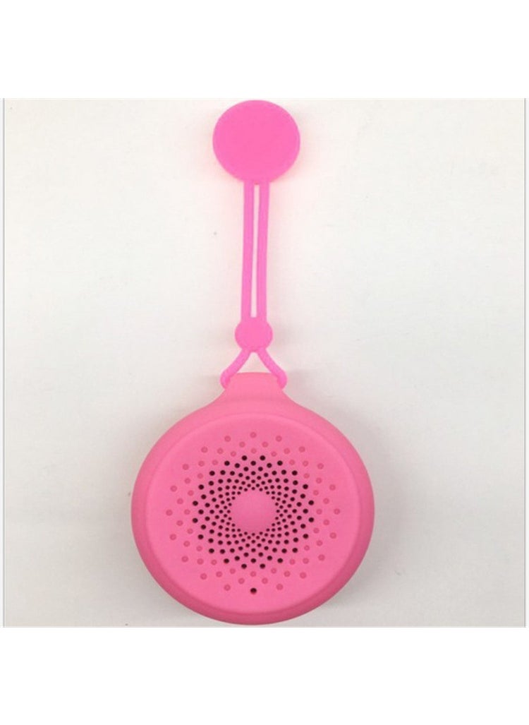 New Wireless Bluetooth Speaker Suction Q50 Waterproof Soundbox Pink