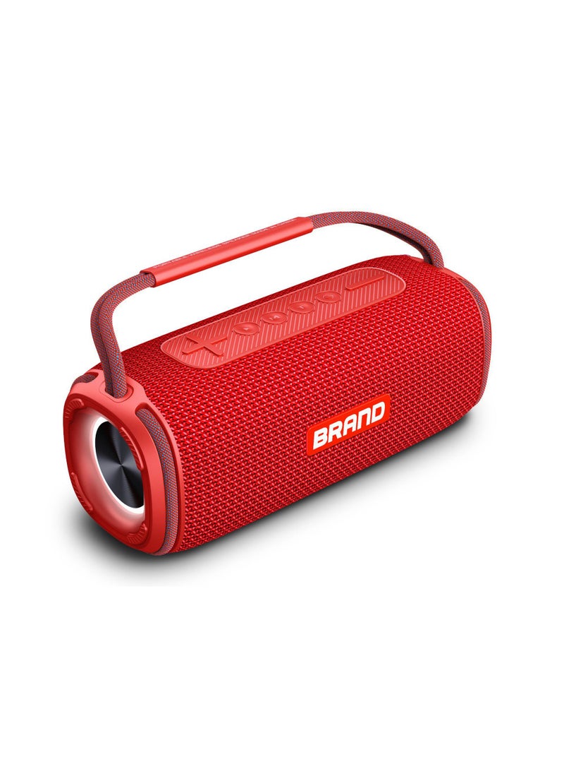 1 x 5 pcs Portable 20W High-Volume Bluetooth Speaker Waterproof Bass X6 Red