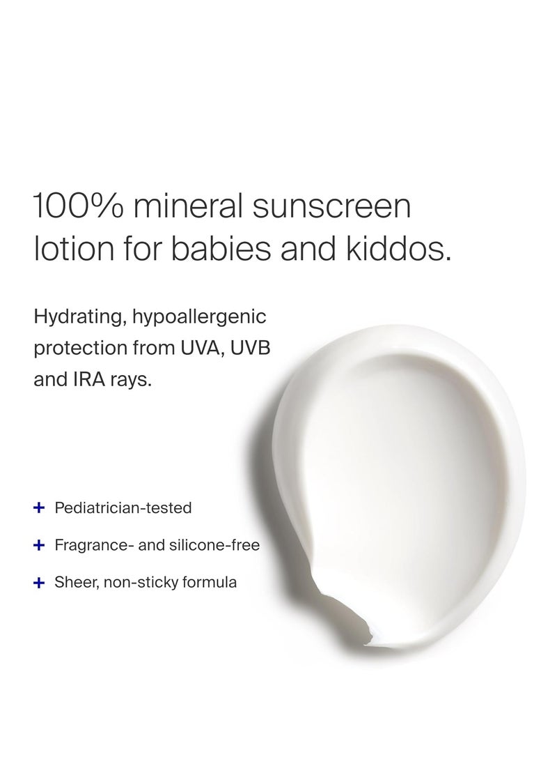 Supergoop! Sunnyscreen 100% Mineral Lotion SPF 50, 3.0 fl oz - Face & Body Sunscreen for Babies & Kids - 100% Non-Nano Mineral Formula - Pediatrician Tested, Hypoallergenic, Fragrance & Silicone Free