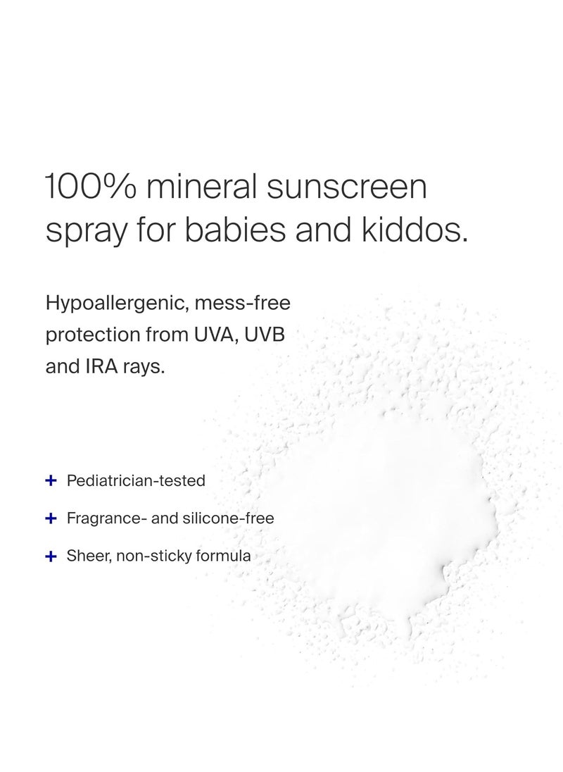 Supergoop! Sunnyscreen 100% Mineral Spray SPF 50, 3.4 fl oz - Face & Body Sunscreen for Babies & Kids - 100% Non-Nano Mineral Formula - Pediatrician Tested, Hypoallergenic, Fragrance & Silicone Free