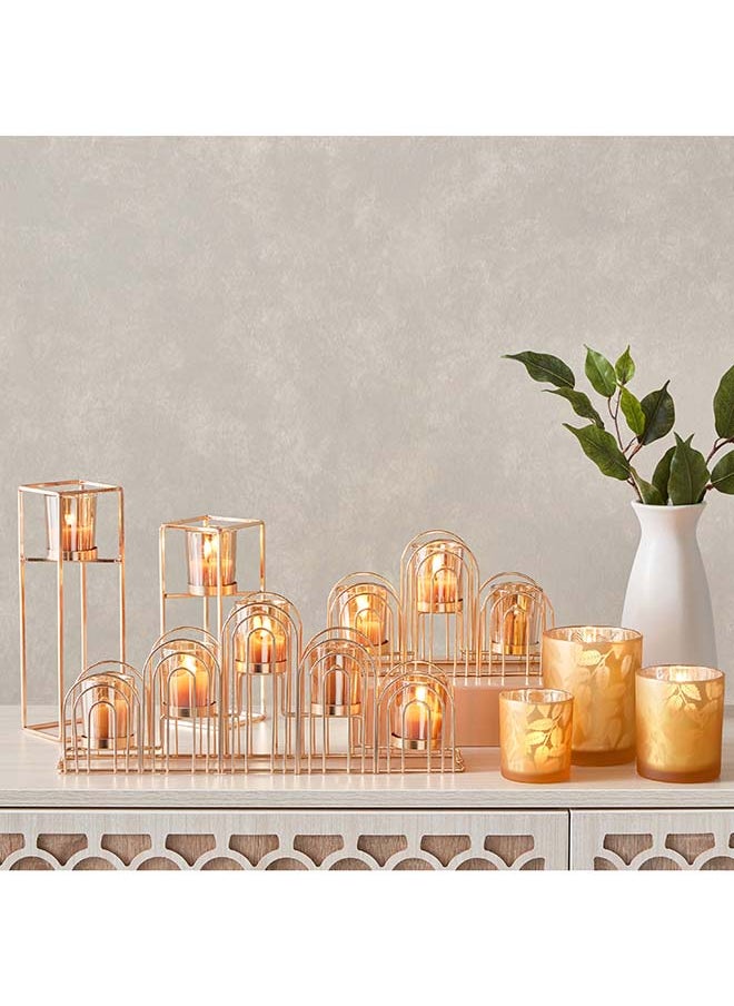 Orlie Metal Modern Candle Holder with Glass Votive 8 x 25.8 x 8 cm