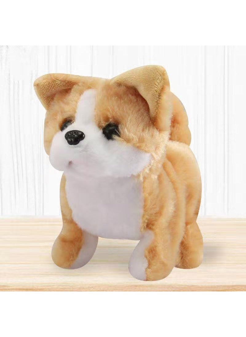 Robotic Corgi Plush Toy, Twisting  Barking Alaska