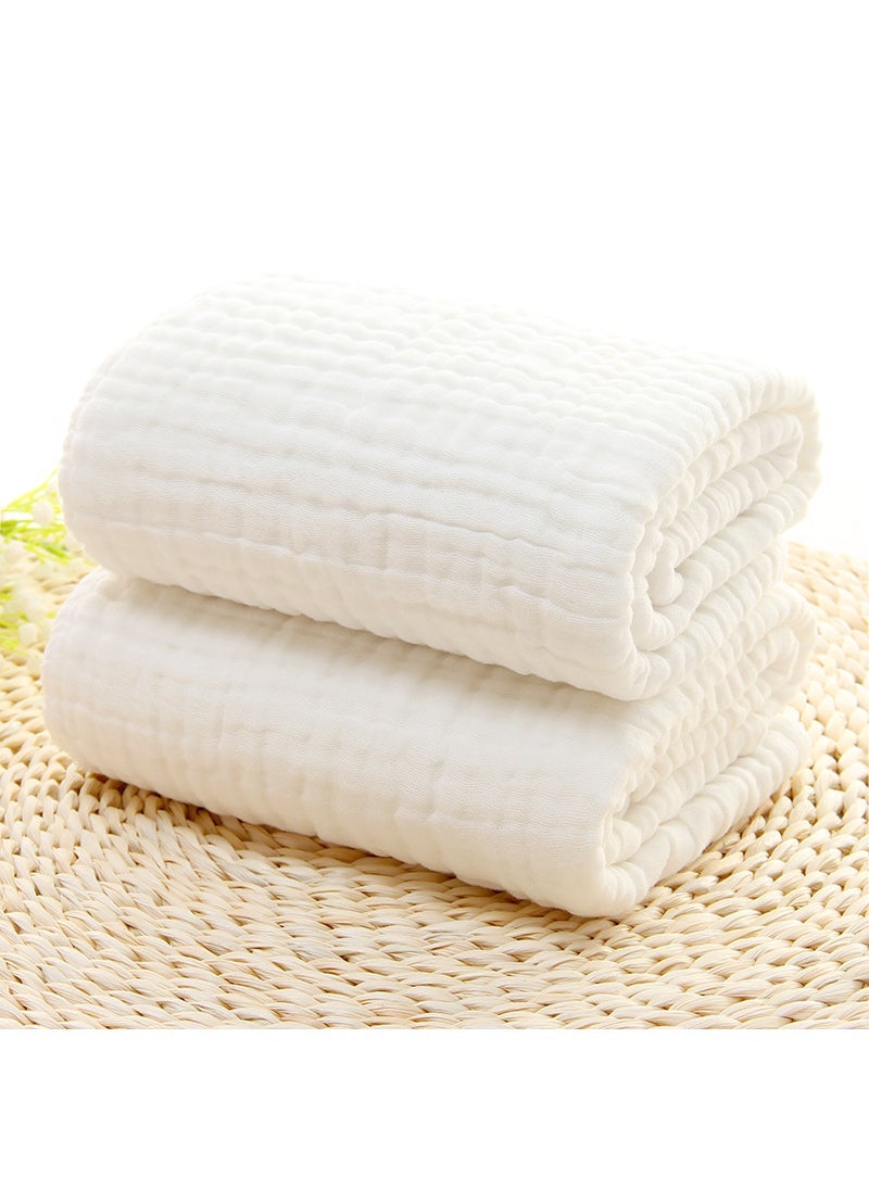 6 layer gauze baby bath towel factory wholesale soft cotton baby blanket baby blanket air conditioning quilt thickened childrens quilt White