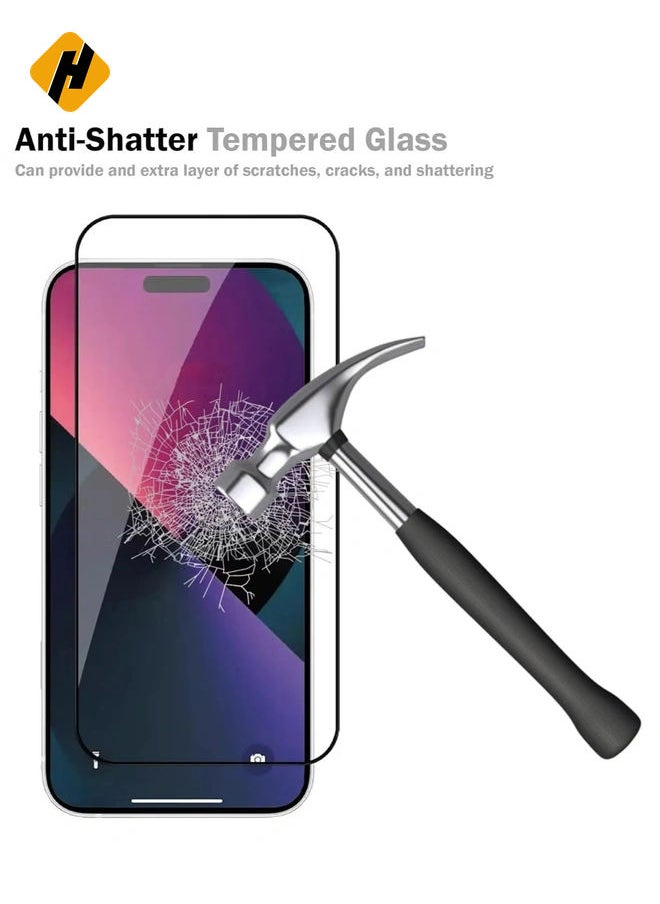 [3 Pack] Designed for iphone 15 Pro Max Screen Protector Tempered Glass, Friendly Ultra Resistant