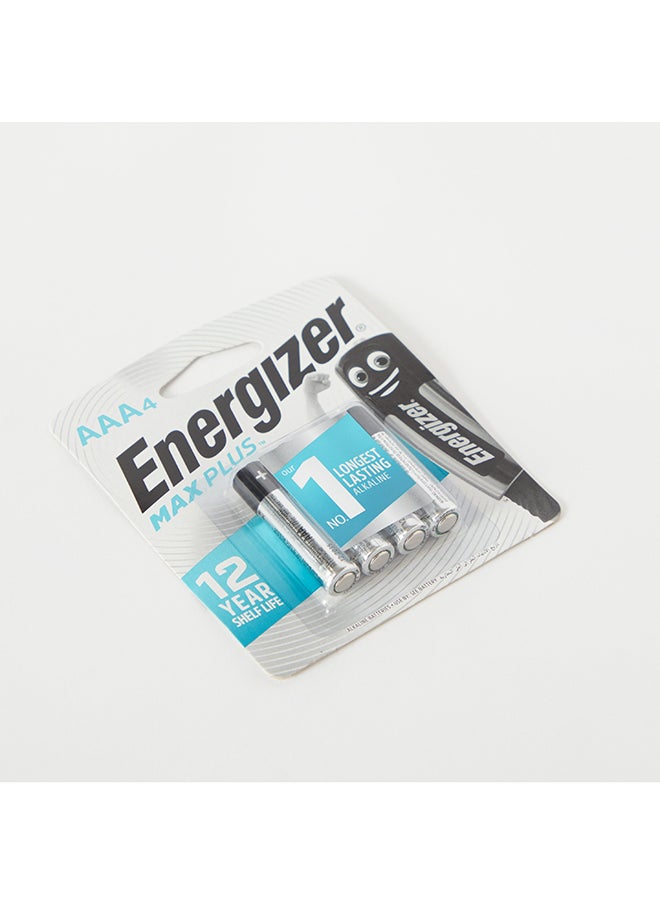 4-Piece Max Plus AAA Alkaline Battery Set 2 x 5 x 1 cm
