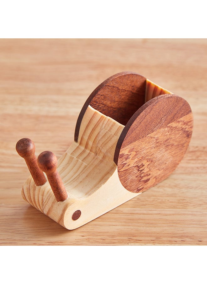 Snail Wooden Pen Stand 13 x 7.8 x 4.8 cm