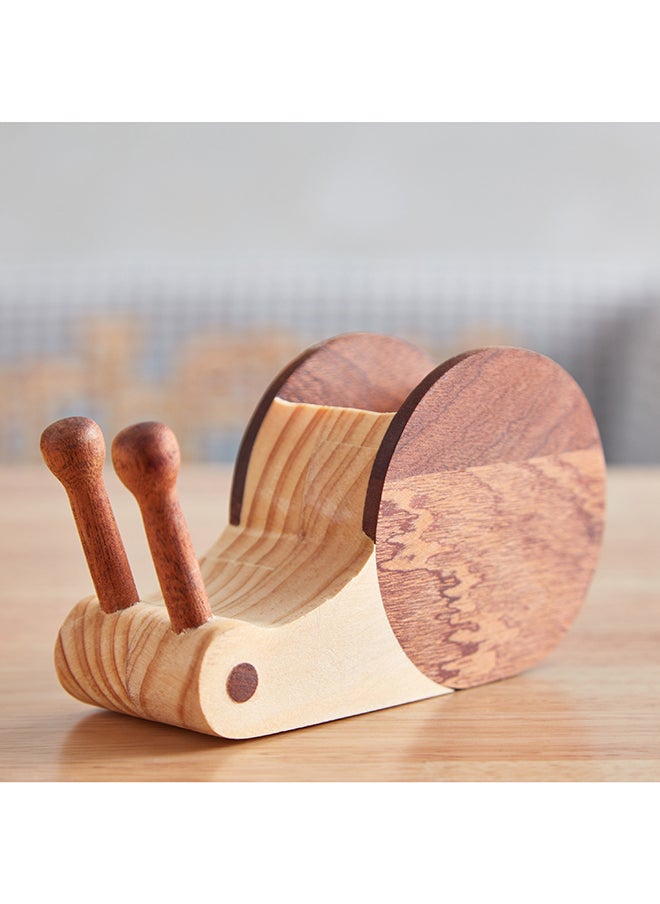 Snail Wooden Pen Stand 13 x 7.8 x 4.8 cm